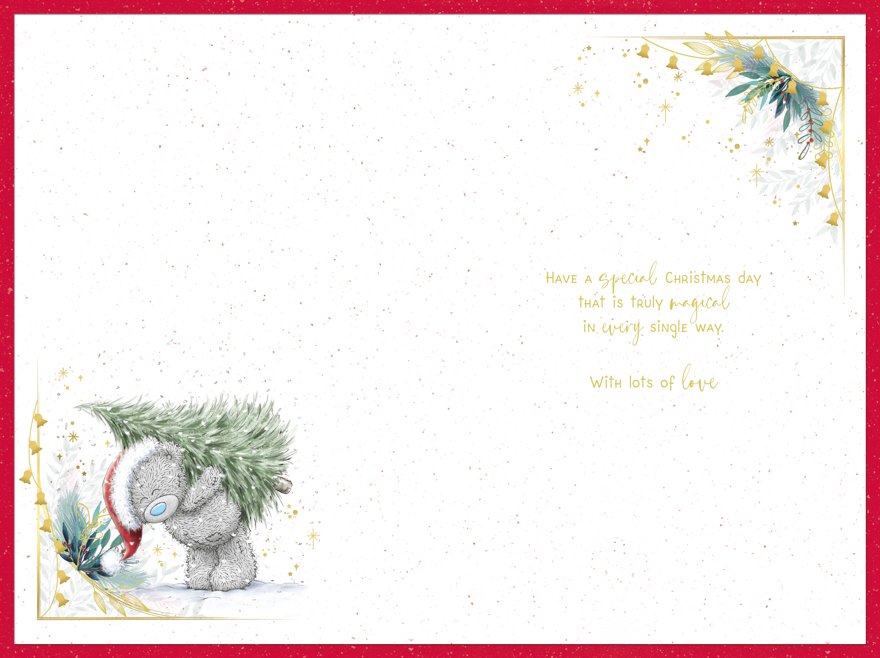 Granddaughter Christmas Card - Bear With