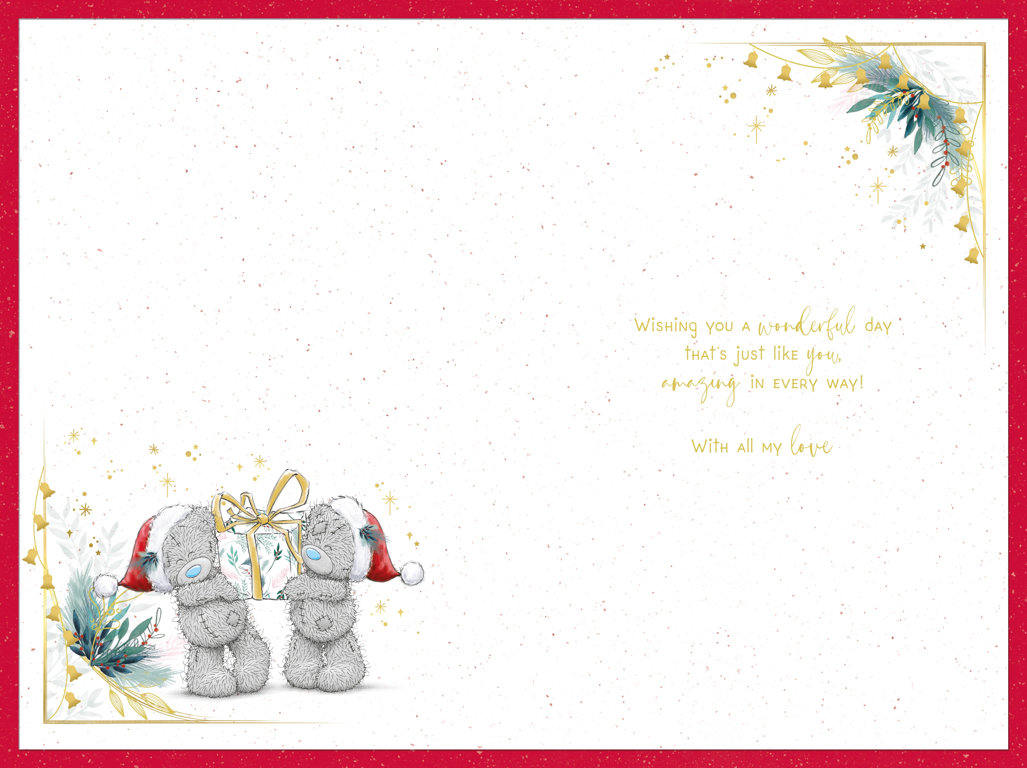 Wife Christmas Card - Bears Hugging