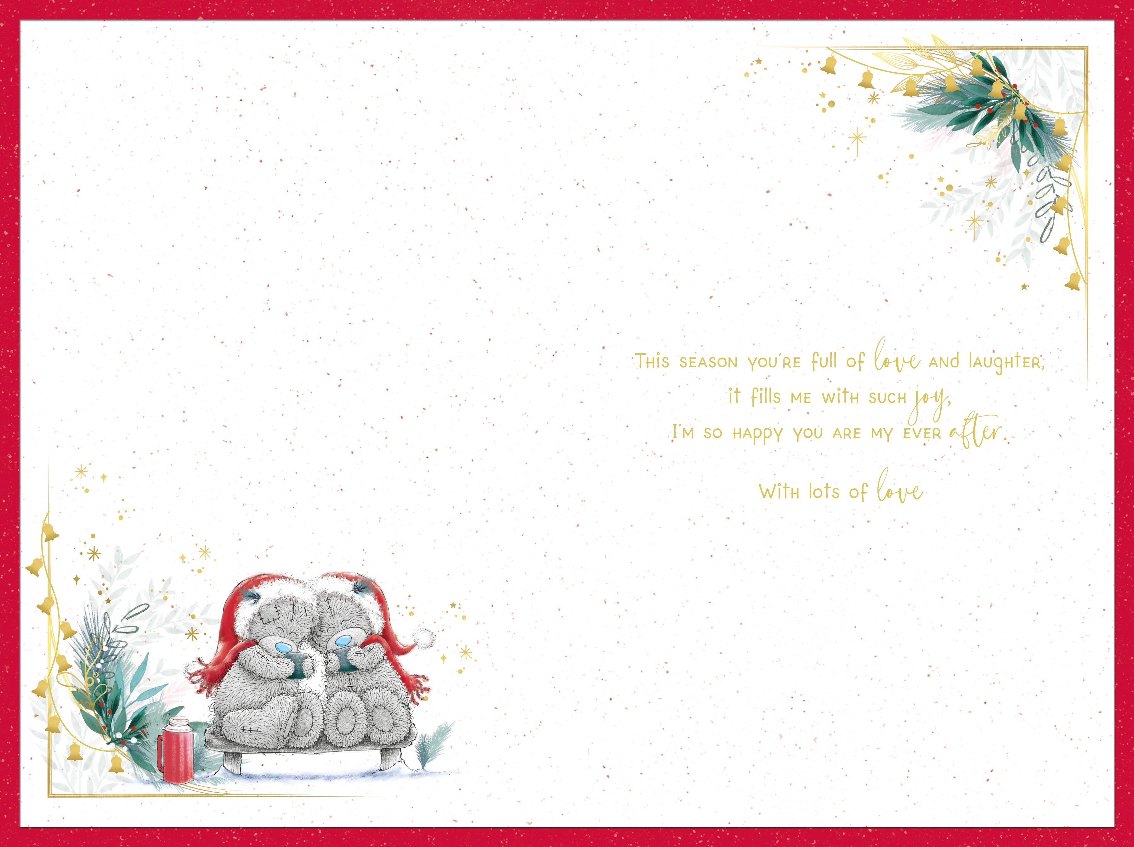 Husband Christmas Card - Bears Wearing Christmas