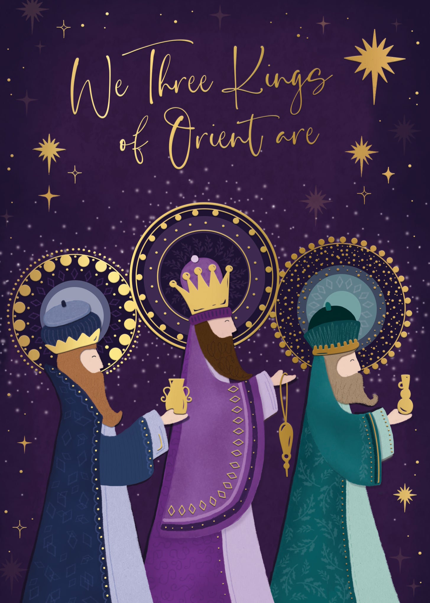 Religious Christmas Card - Three Kings