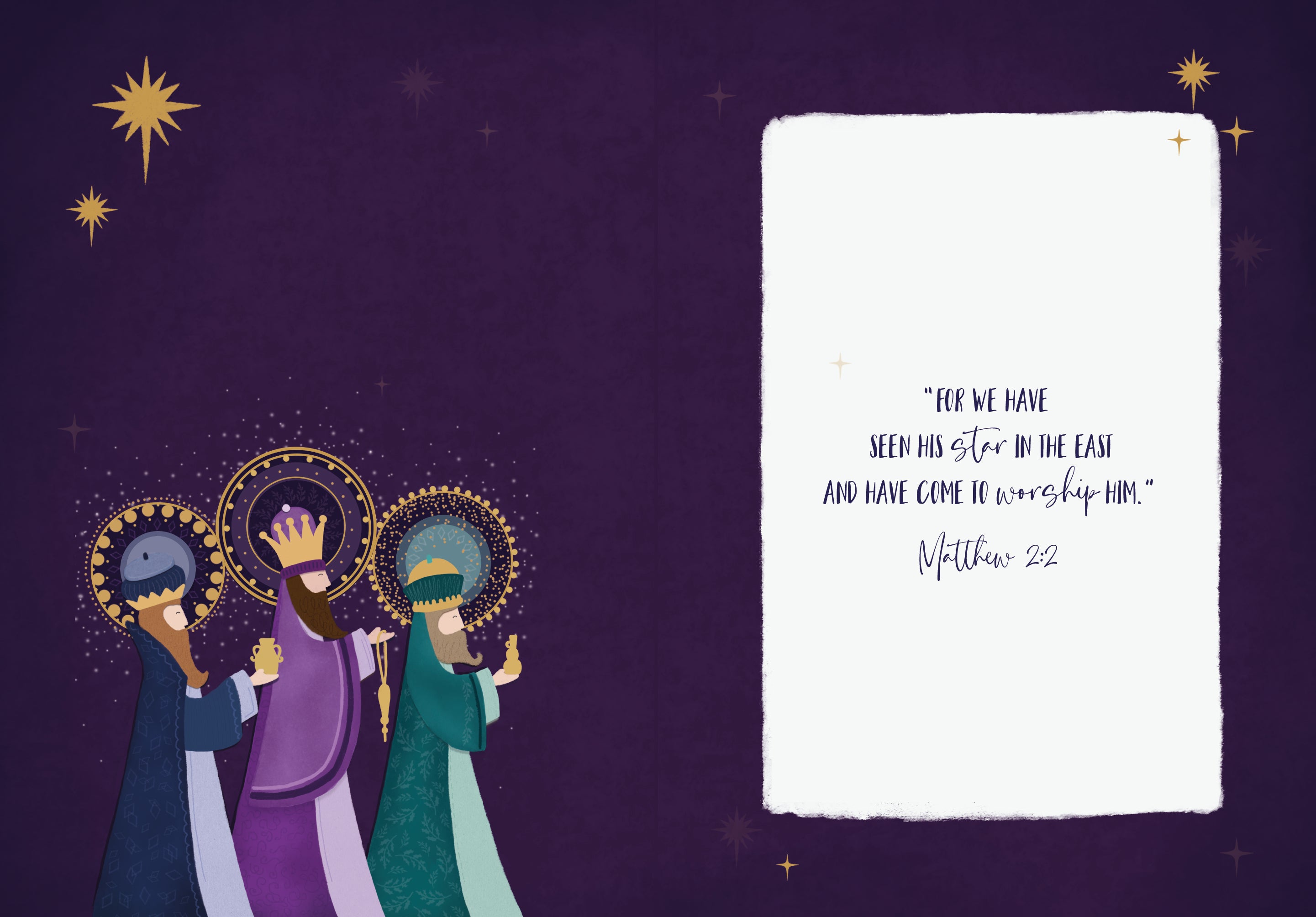 Religious Christmas Card - Three Kings