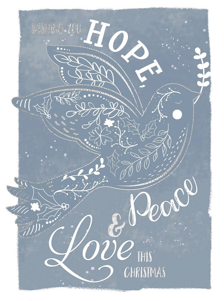 Religious Christmas Card - Dove of Peace