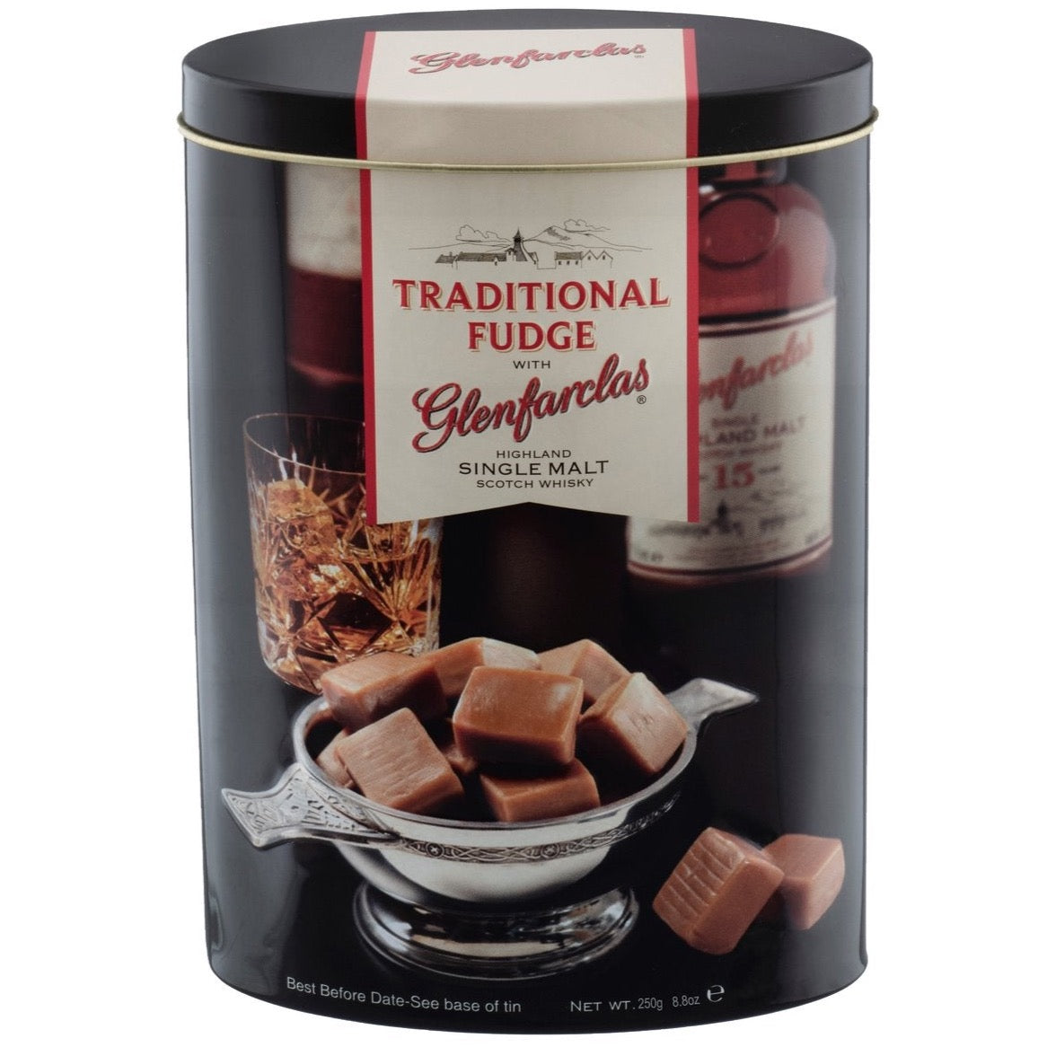 Glenfarclas Malt Whisky Flavoured Fudge in Tin