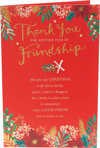 Friend Christmas Card - Appreciation of a Good Friend