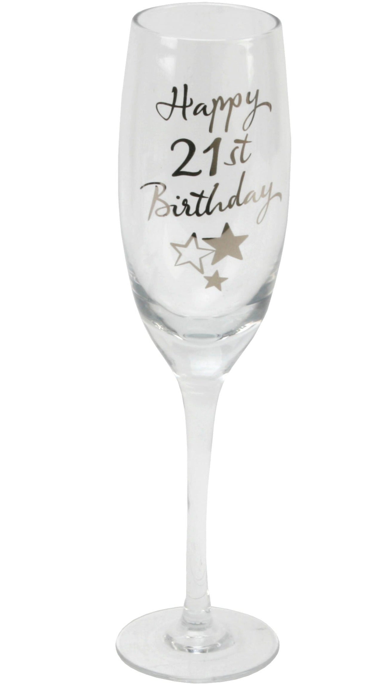 21st Birthday Gift - Champagne Flute