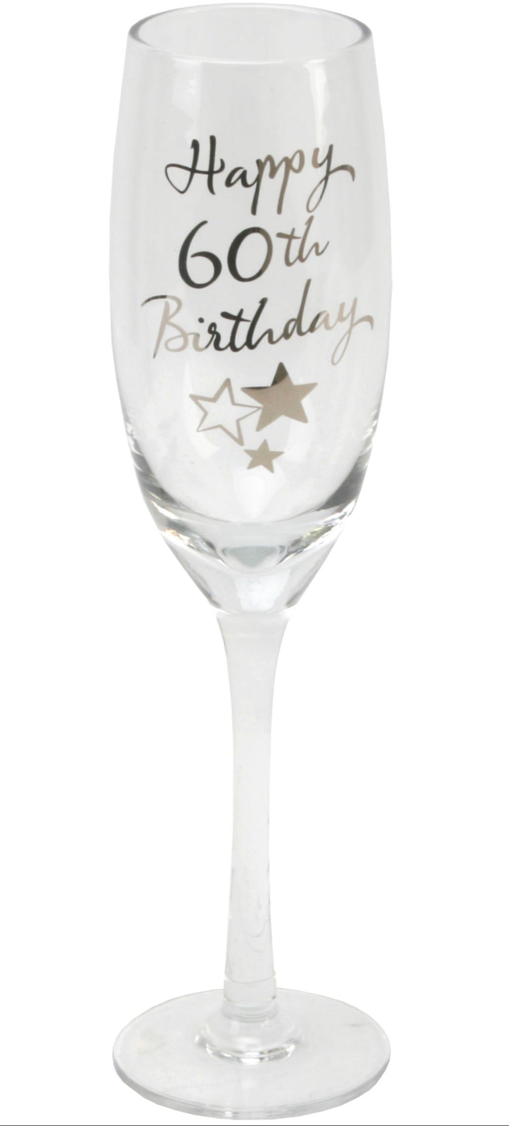 60th Birthday Gift Champagne Flute