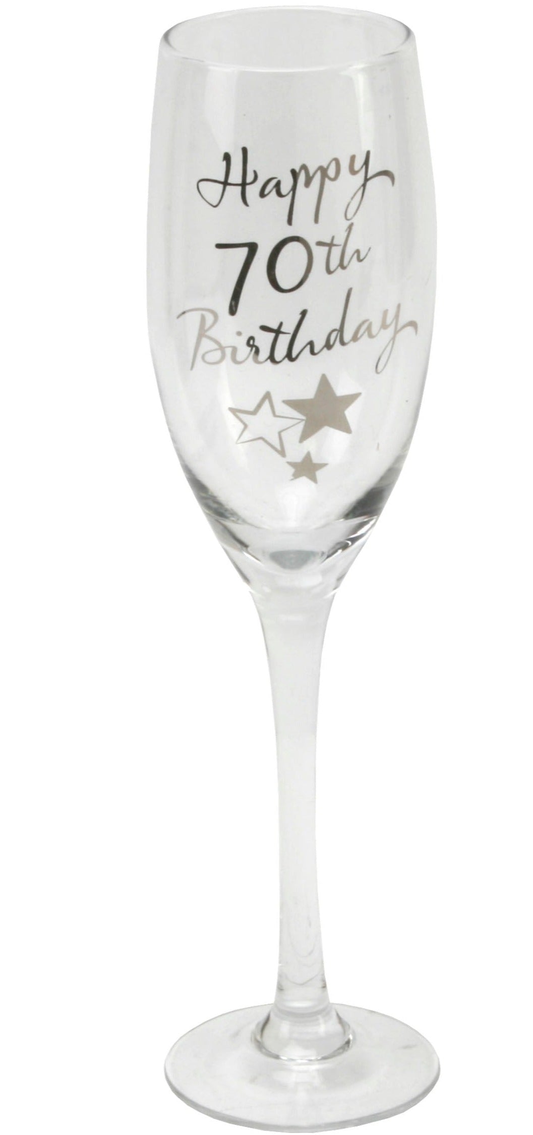 70th Birthday Gift Champagne Flute