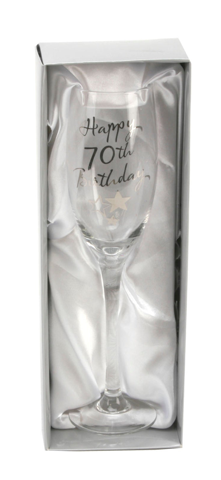 70th Birthday Gift Champagne Flute