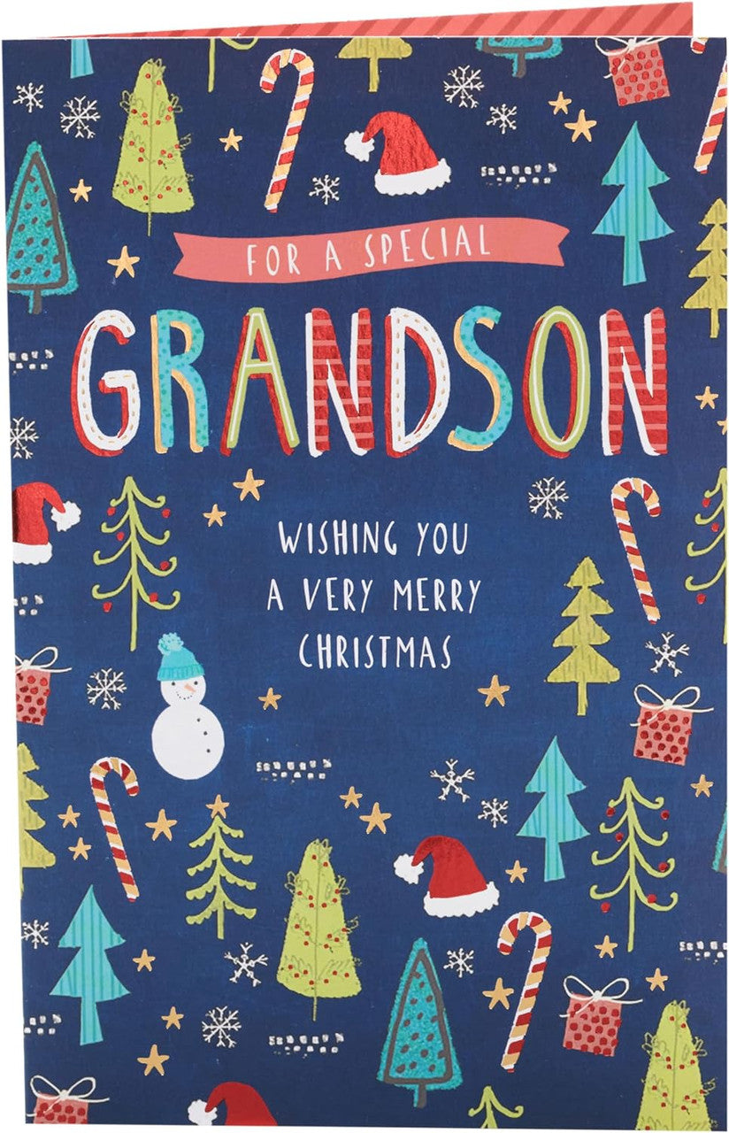 Grandson Christmas Card - Christmas Essentials