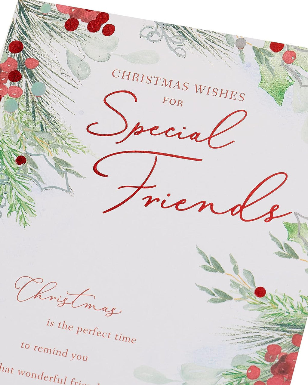 Special Friend Christmas Card - Christmas Foliage