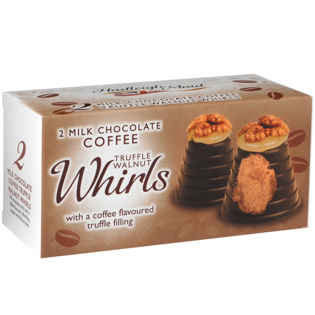 Milk Chocolate Coffee Ganache Walnut Whirls Twin Pack