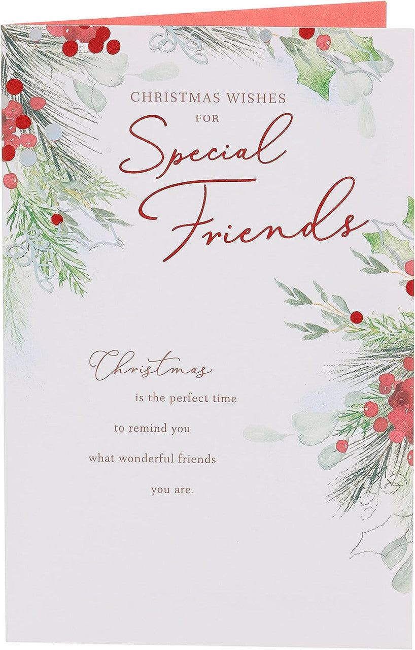 Special Friend Christmas Card - Christmas Foliage