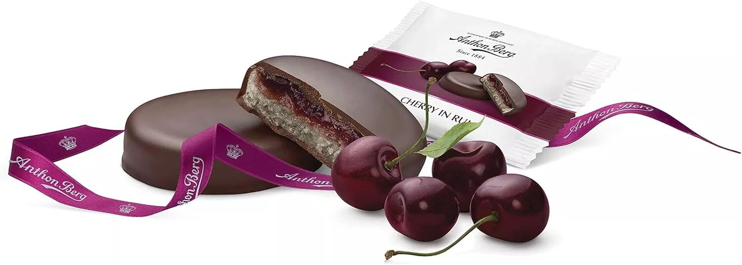 Anthon Berg Cherry in Rum Marzipan in Dark Chocolate