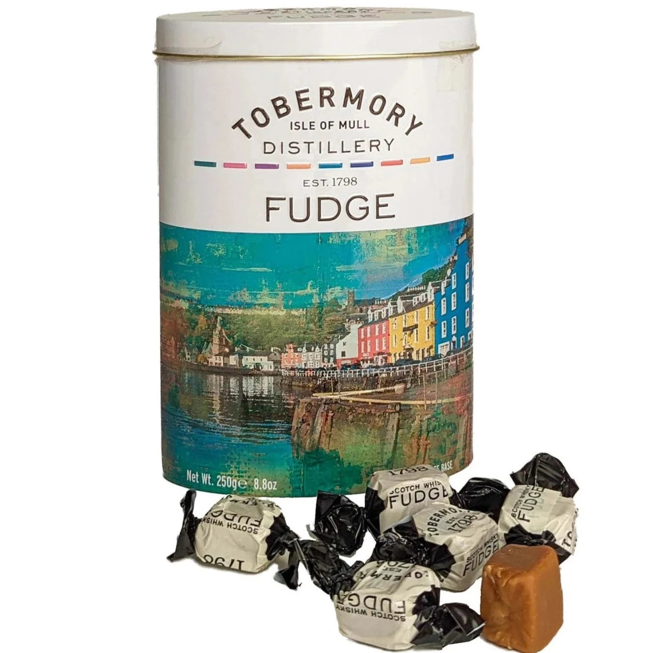 Tobermory Flavoured Fudge in Oval Tin