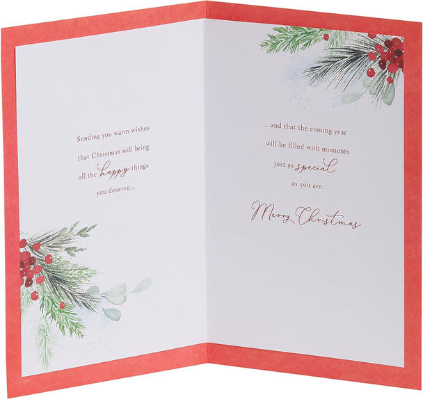 Special Friend Christmas Card - Christmas Foliage