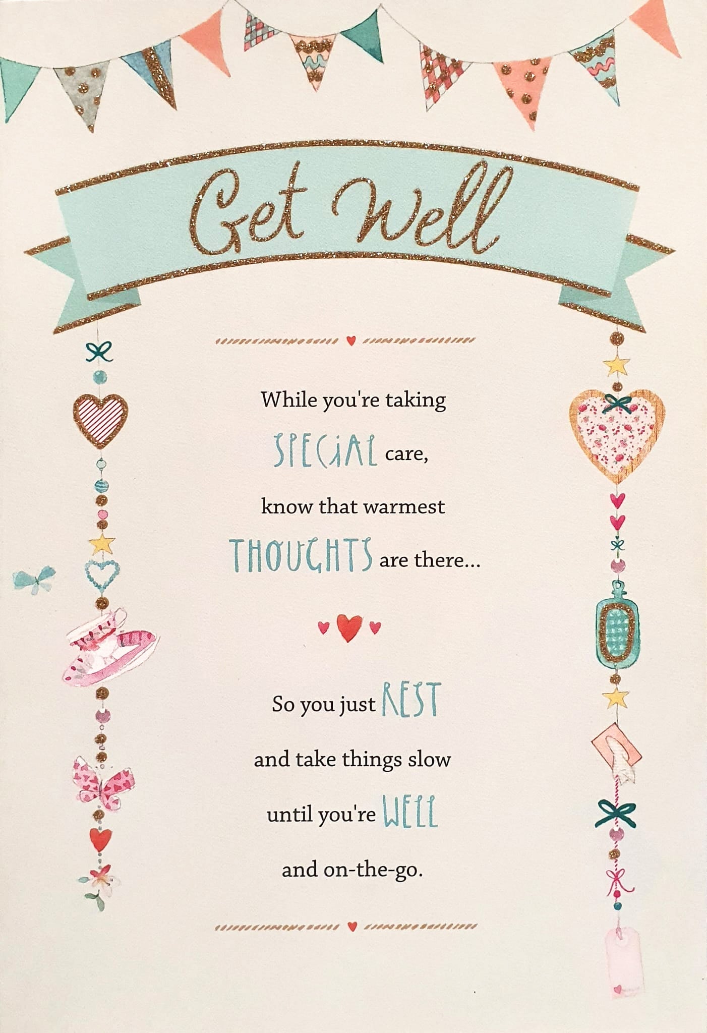 Get Well Soon Card - A Trellis Of Good Things