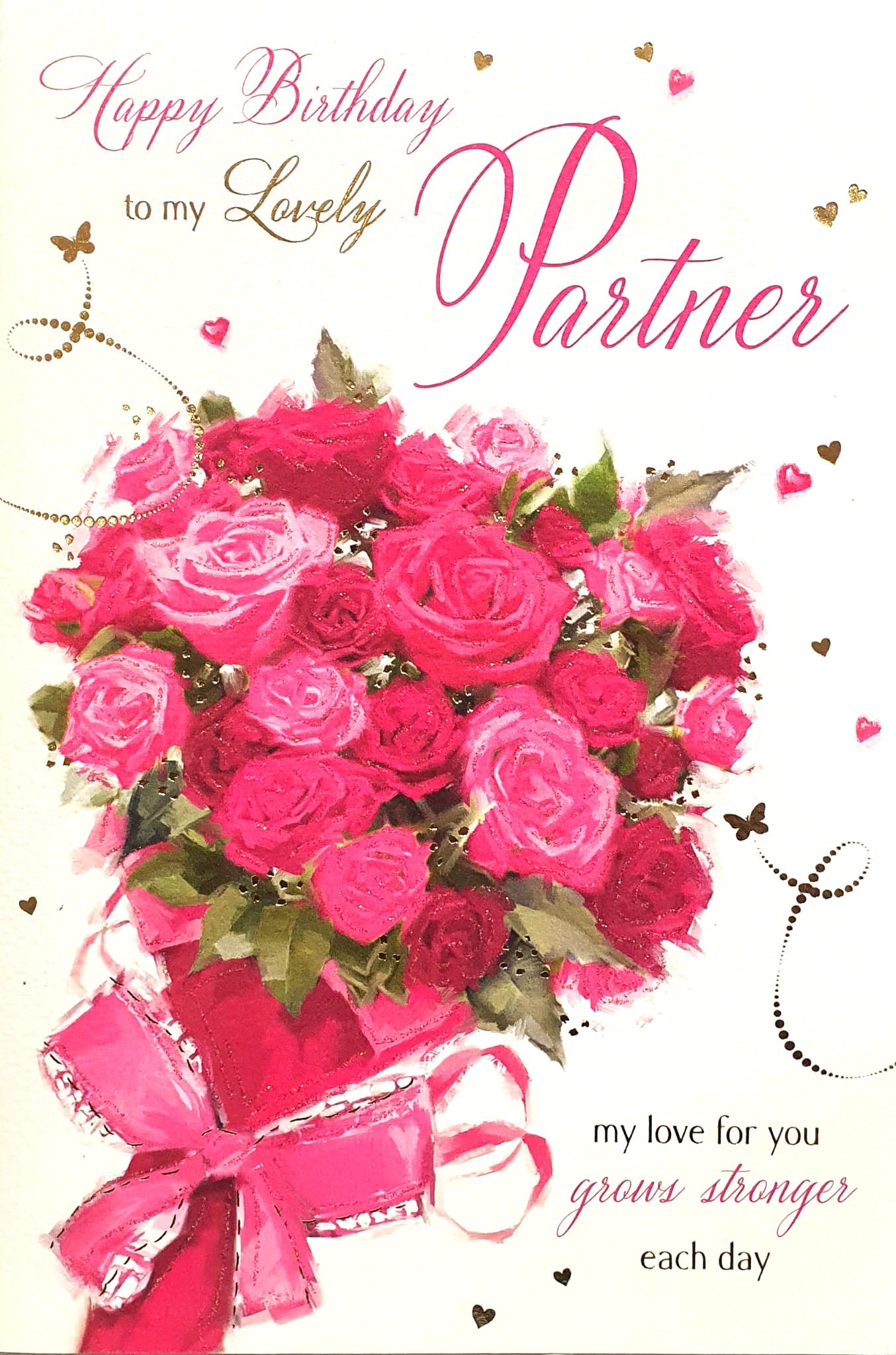 Partner Birthday Card - Love Bouquet