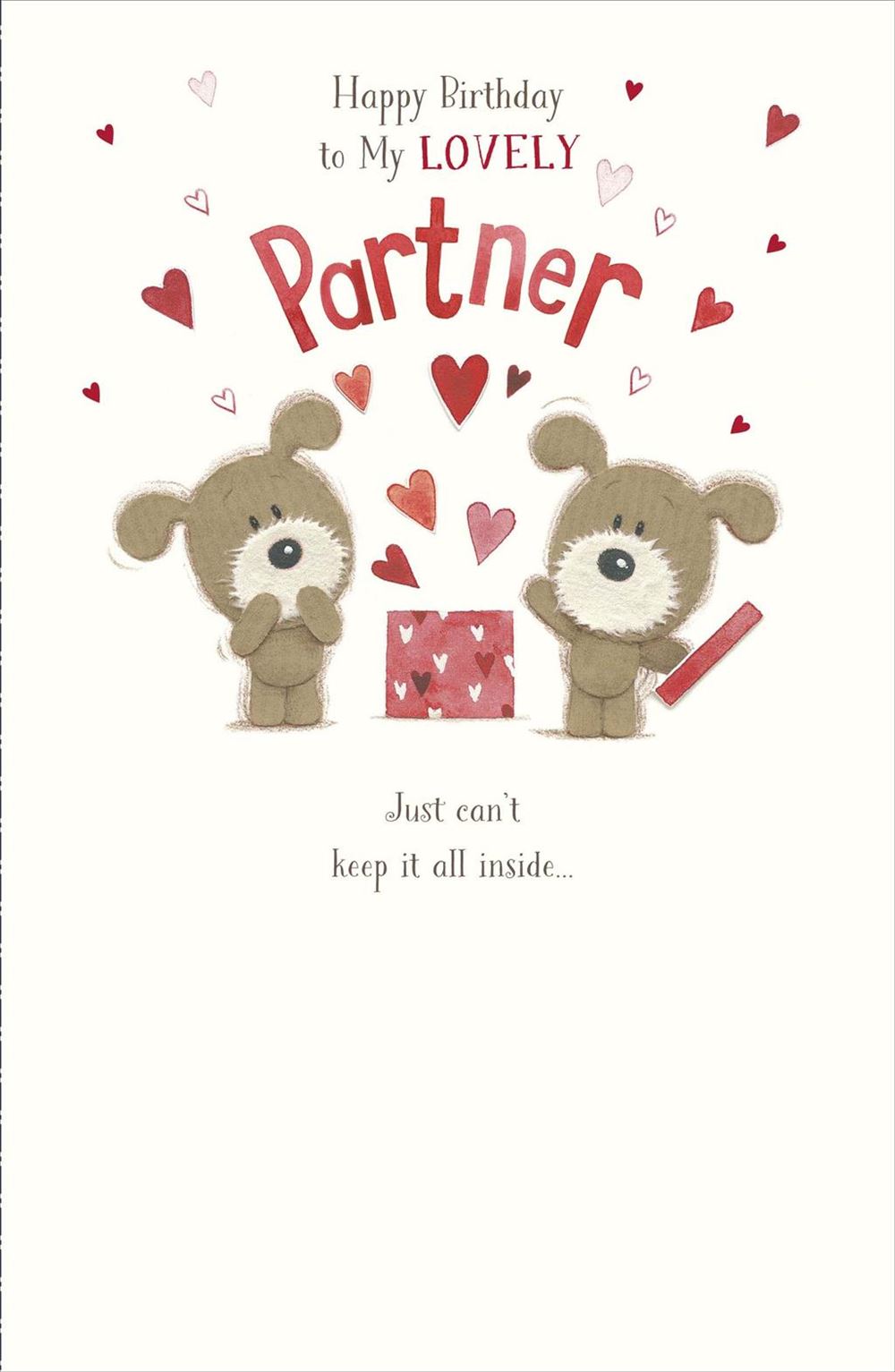 Partner Birthday Card - Lots Of Woofy Love