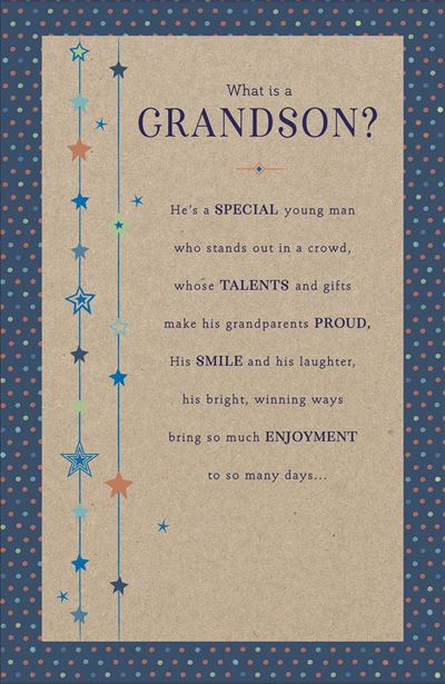 Grandson Birthday Card - You Are A Star