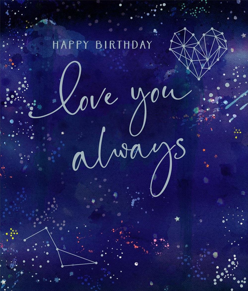 One I Love Birthday Card - The Constellation Of Love