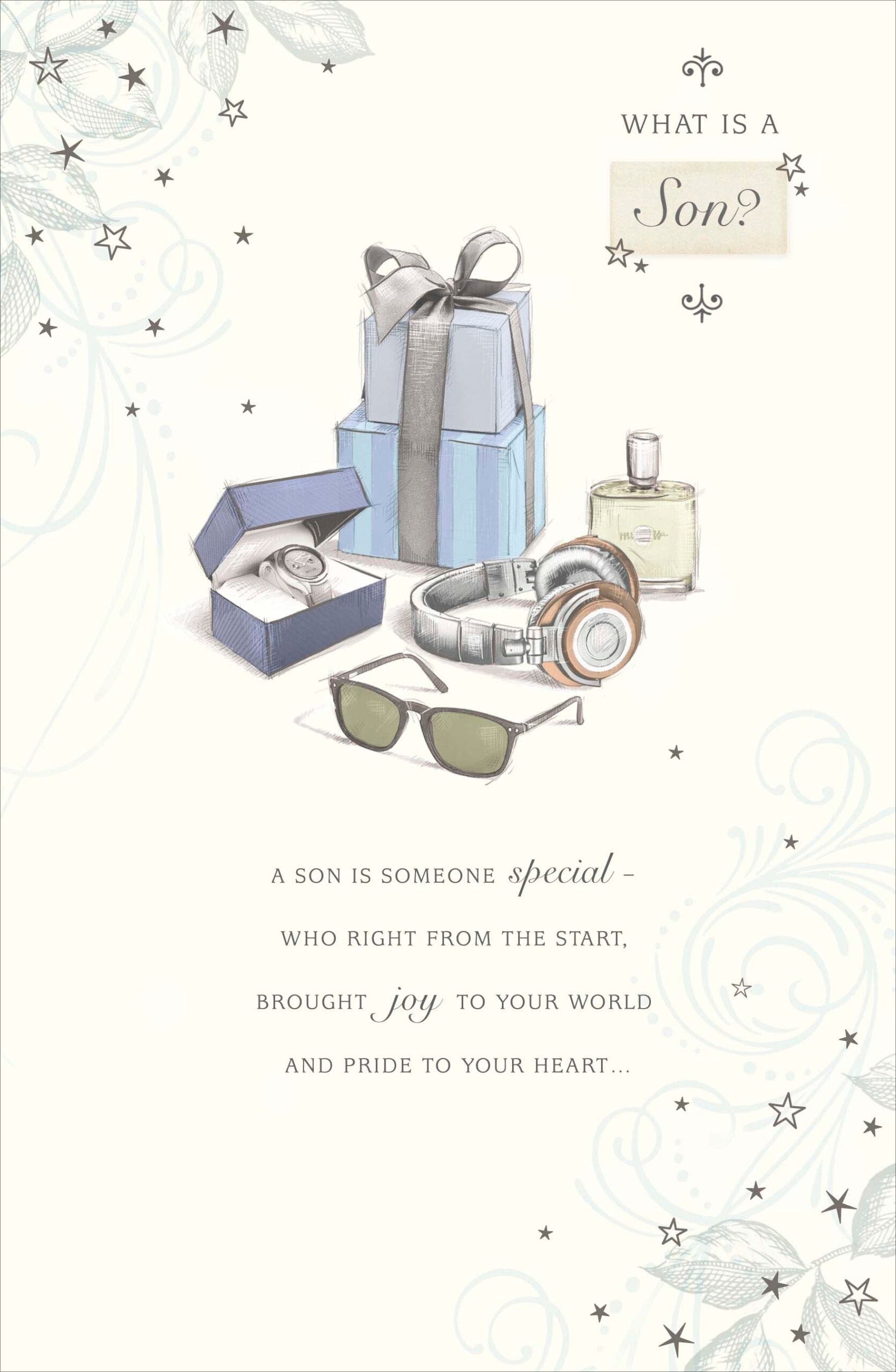 Son Birthday Card - What is A Son? - Inspirational Loving Words