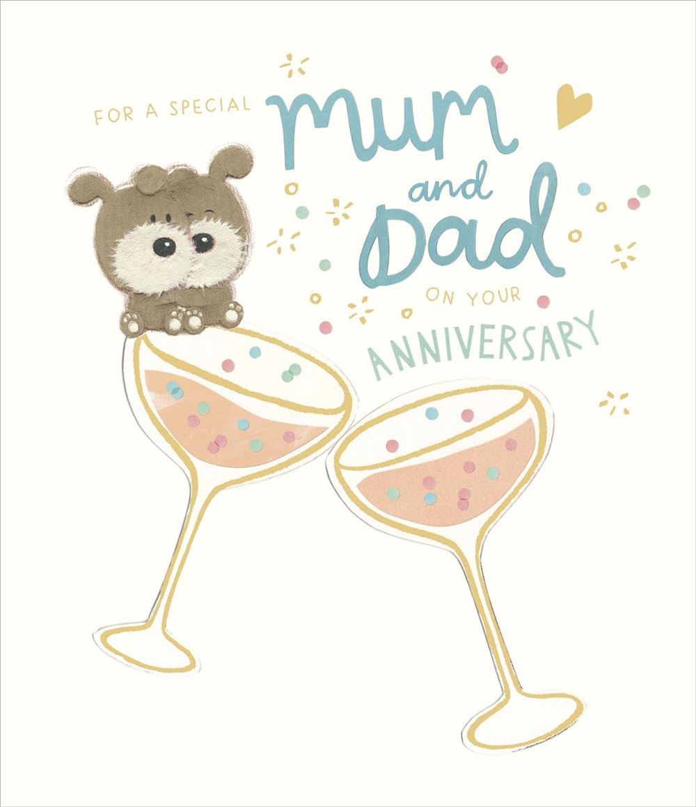 Mum & Dad's Anniversary Card - "Lots Of Woof"