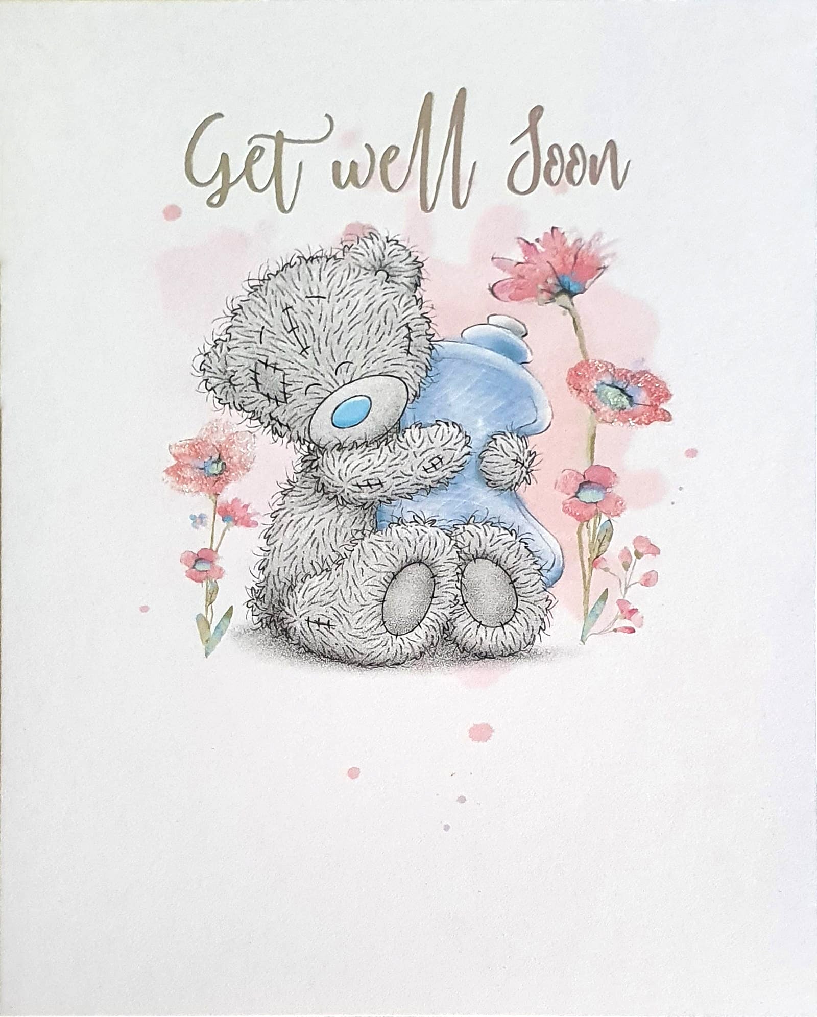 Get Well Soon Card - Hot Water Bottle - Me To You Bear