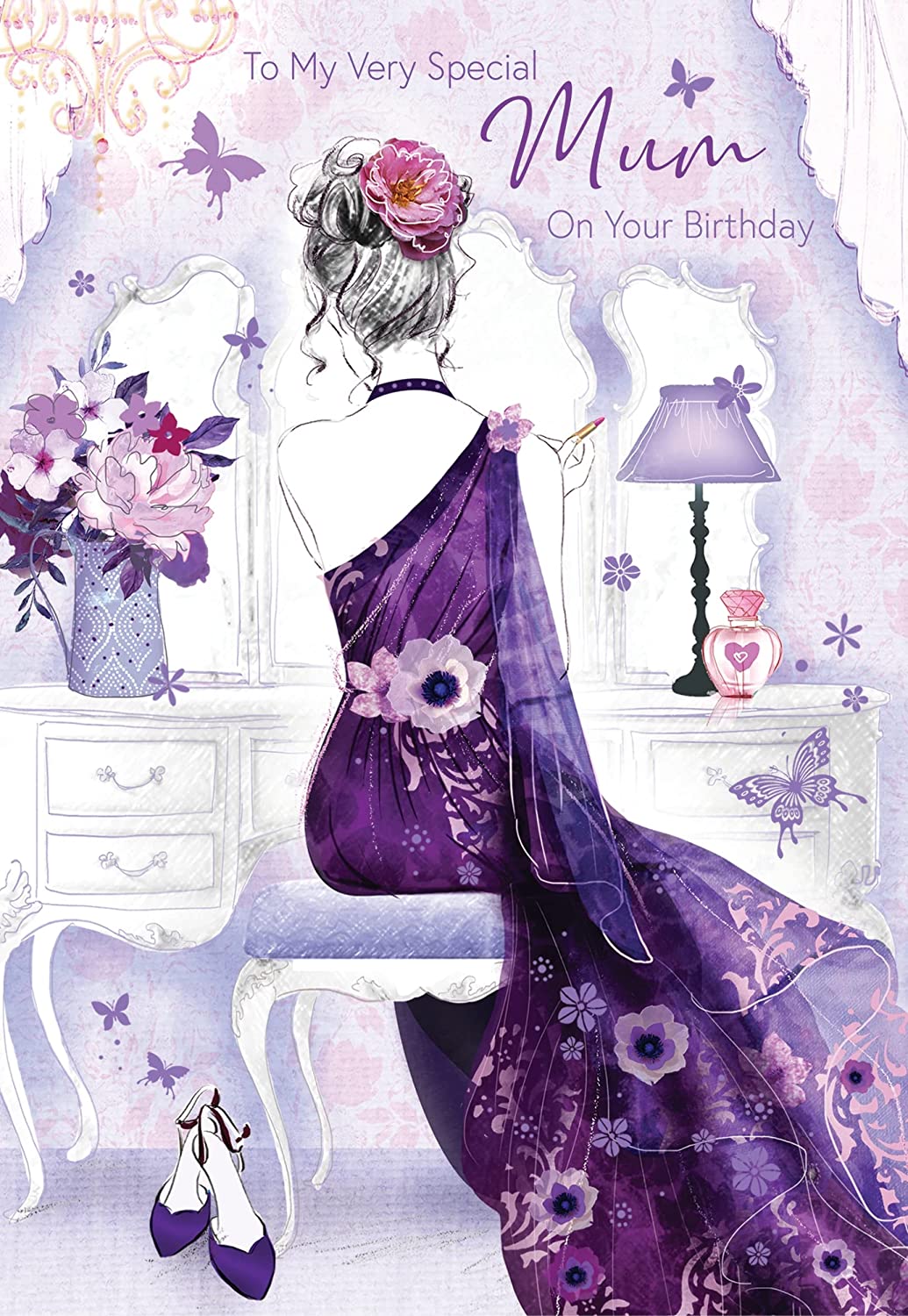 Mum Birthday Card - Stylish And Elegant Dresses