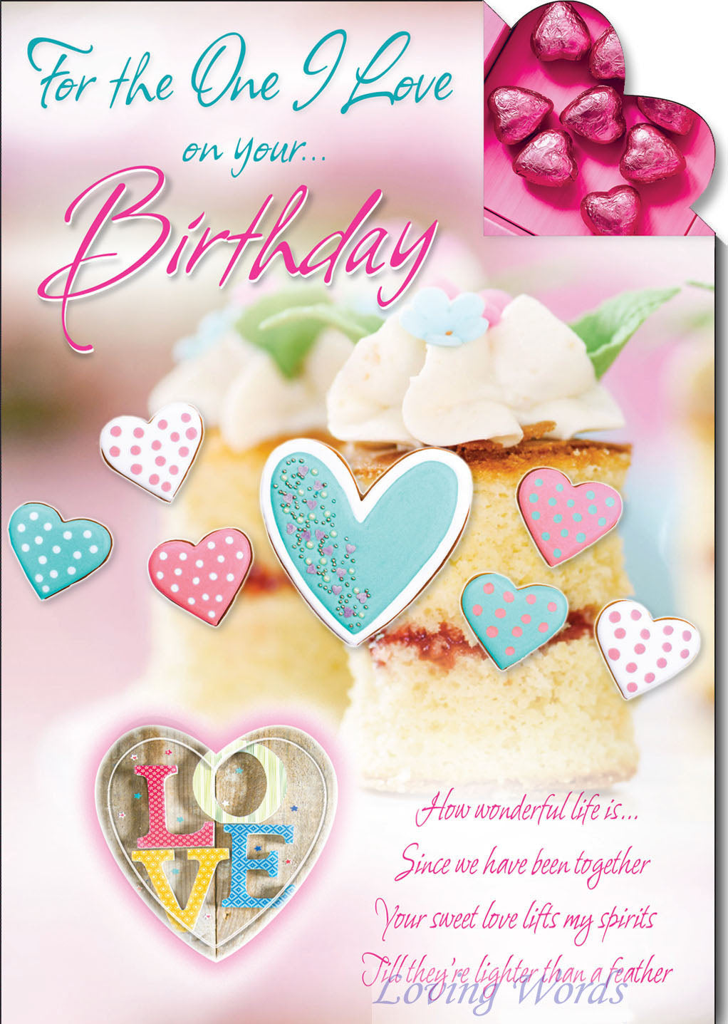 One I Love Birthday Card - Sweet-Hearts