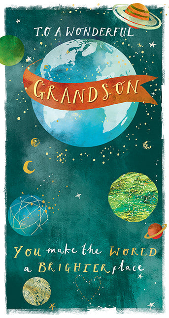 Grandson Birthday Card - Top Of The World