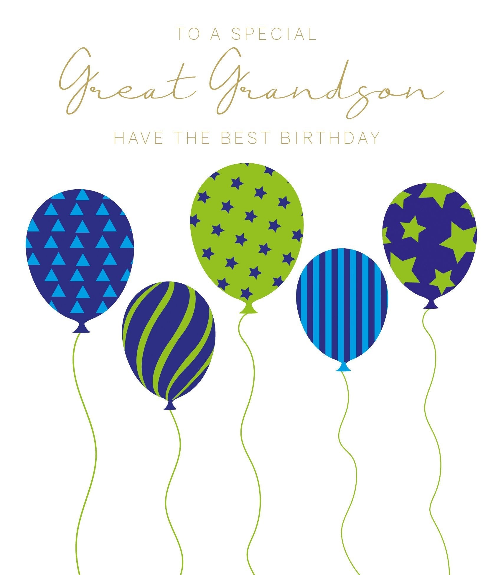 Great Grandson Birthday Card - Joyous Balloons