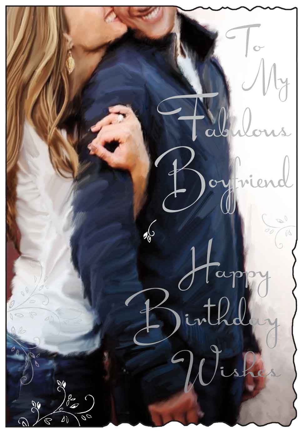 Boyfriend Birthday Card - Happily In Love Together