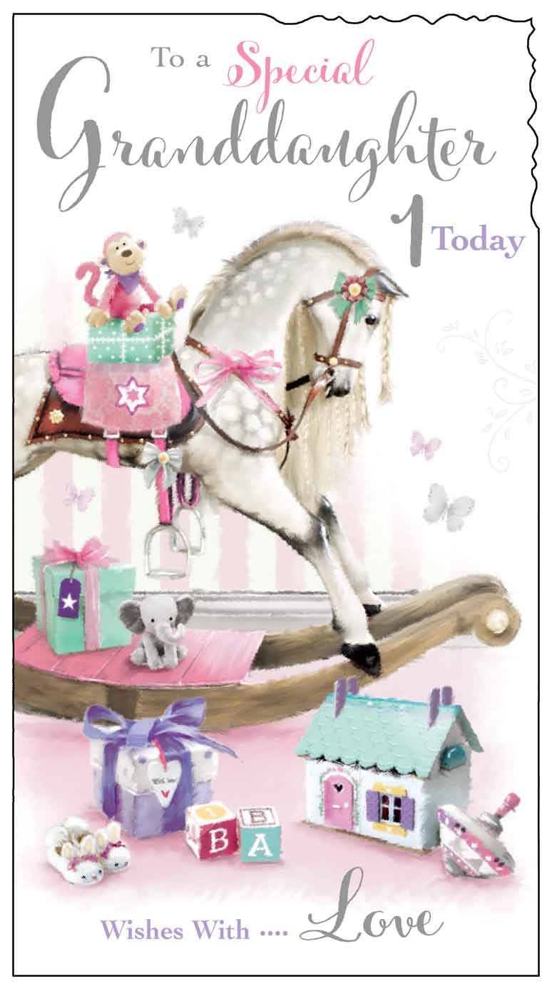 Granddaughter 1st Birthday Card - The Play Room